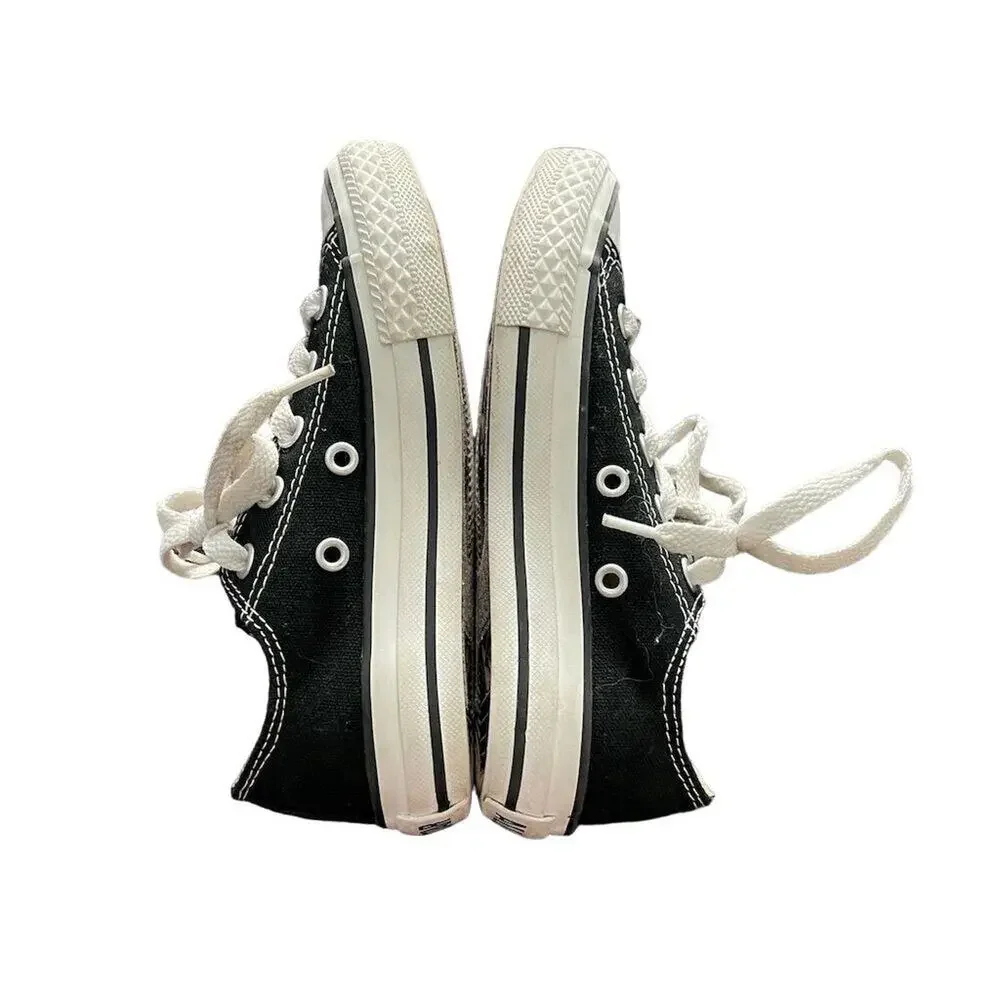 Converse All Star Chuck Taylor Low Cut Black Sneakers Casual Toddler Size 11